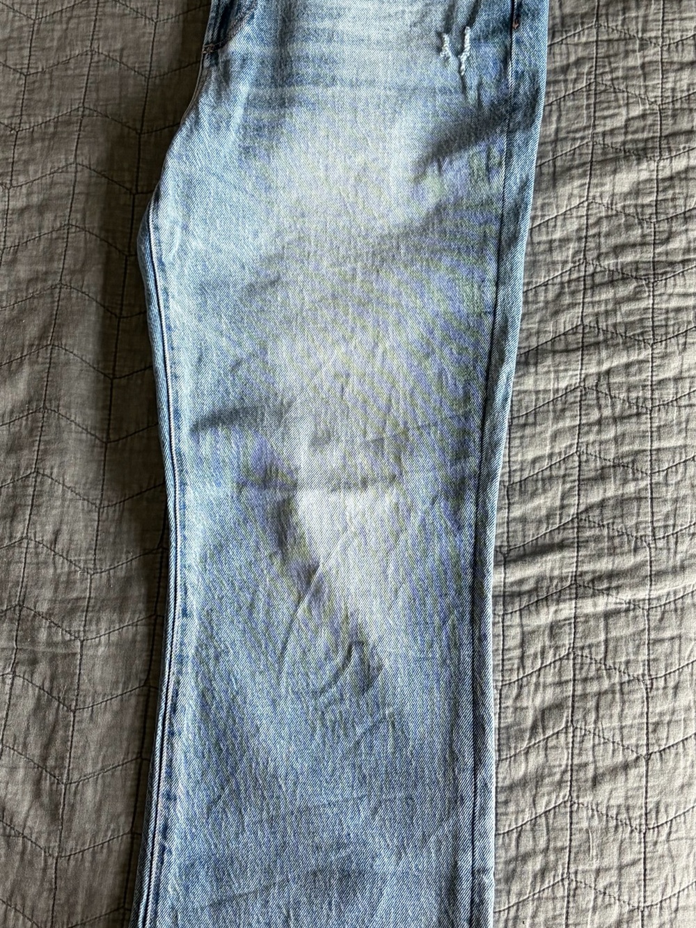 pistola Light Wash Straight Leg Jeans